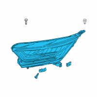OEM 2022 Honda CR-V Headlight Assembly, Passenger Side Diagram - 33100-TLA-A11
