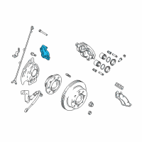 OEM 2006 Dodge Ram 1500 Adapter-Disc Brake CALIPER Diagram - 5093268AA