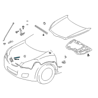 OEM 2009 Pontiac Vibe Lock Assembly Diagram - 19204811