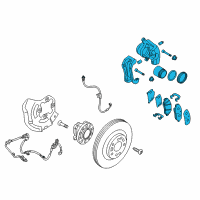 OEM 2016 Kia K900 Front Brake Assembly, Left Diagram - 581103T500