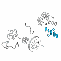 OEM Kia K900 Pad Kit-Front Disc Brake Diagram - 581013TA50