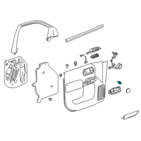 OEM Chevrolet Silverado Lock Switch Diagram - 23387535