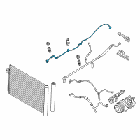 OEM 2015 BMW 528i xDrive Pressure Pipe Diagram - 64-53-9-120-003