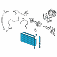 OEM 2012 Honda CR-Z Condenser Assy. Diagram - 80100-SZT-G01