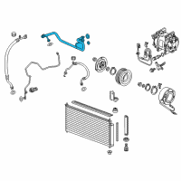 OEM 2015 Honda CR-Z Pipe, Air Conditioner Diagram - 80320-SZT-G01