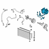 OEM 2012 Honda CR-Z Compressor Diagram - 38810-RBJ-A02