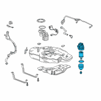 OEM 2017 Chevrolet Cruze Fuel Filter Diagram - 84182900