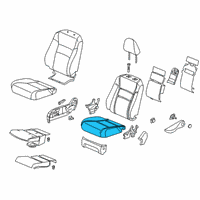 OEM 2019 Honda Passport Pad, Right Front Seat Cushion Diagram - 81137-TG7-A51