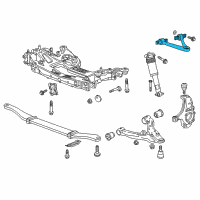 OEM 2015 Chevrolet Corvette Upper Control Arm Diagram - 23158030