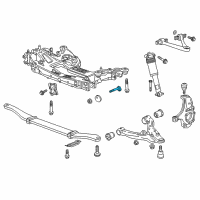OEM 2018 Chevrolet Corvette Lower Control Arm Bolt Diagram - 11611443