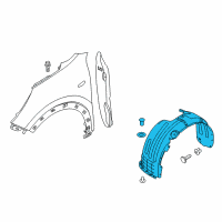 OEM 2019 Kia Niro Guard Assembly-Front Wheel Diagram - 86811G5000