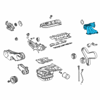 OEM 1997 Toyota Avalon Manifold Diagram - 17109-20090