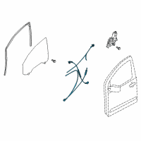 OEM 2004 Nissan Pathfinder Armada Regulator Assembly - Door Window, RH Diagram - 80720-ZT00A