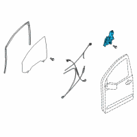 OEM 2007 Nissan Armada Motor Assembly - Regulator, RH Diagram - 80730-9FJ0A