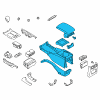 OEM 2013 Infiniti M37 Console Complete Diagram - 96905-1MA3A