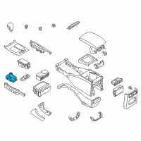 OEM 2017 Infiniti Q70 Indicator Assy-Auto Transmission Control Diagram - 96940-1MA1C