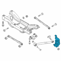 OEM 2018 Jeep Compass Suspension Knuckle Left Diagram - 4787958AA