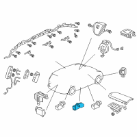 OEM Honda Odyssey Sensor, Side Impact Diagram - 77970-TK8-B41