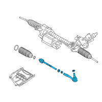 OEM 2015 BMW M6 Tie Rod Assembly Diagram - 32-10-6-784-716
