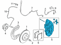 OEM BMW M440i xDrive Brake Caliper Right Diagram - 34-11-6-891-304