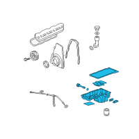 OEM 2010 GMC Yukon Oil Pan Diagram - 12640747