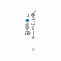 OEM Hyundai Azera Rear Spring Pad, Upper Diagram - 55341-3K000