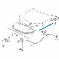 OEM 2015 GMC Acadia Support Strut Diagram - 22760388