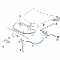 OEM Buick Enclave Release Handle Diagram - 23177207