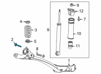 OEM 2022 Buick Encore GX Axle Beam Bolt Diagram - 11549107