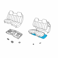 OEM 1994 Chevrolet S10 Pad Asm, Front Seat Cushion <Use 1C7J 0055A> Diagram - 12385049