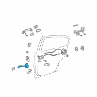 OEM 2006 Lexus GS300 Check Assy, Rear Door Diagram - 68640-30101