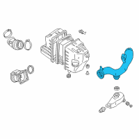 OEM 2006 Ford Escape Inlet Tube Diagram - 6L8Z-9F843-C