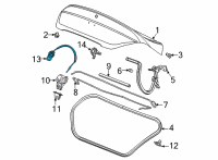 OEM Cadillac CT4 Emergency Handle Diagram - 84609307