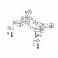 OEM 2016 Lincoln MKX Suspension Crossmember Rear Bolt Diagram - -W716077-S439