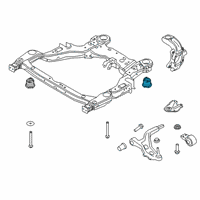 OEM Ford Special Service Police Sedan Engine Cradle Front Bushing Diagram - DE9Z-5400155-B