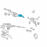 OEM 2000 Honda Insight Switch Assembly, Wiper (Rear Wiper) Diagram - 35256-S3Y-G01