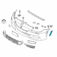 OEM 2017 BMW 650i Side-Marker Rear Reflector, Left Diagram - 63-14-7-845-429