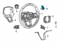 OEM Jeep Grand Cherokee L STEERING WHEEL Diagram - 68411008AA