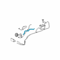 OEM Ford Excursion Reservoir Hose Diagram - YC3Z-3691-DA