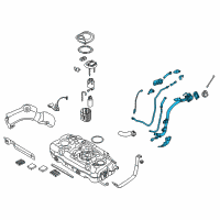 OEM 2017 Hyundai Ioniq Filler Neck Assembly-Fuel Diagram - 31030-G2501