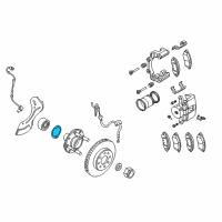 OEM Chevrolet Wheel Bearing Retainer Ring Diagram - 94535121