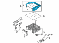 OEM 2022 Kia Carnival PAD ASSY-REAR SEAT C Diagram - 89150R0711