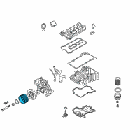 OEM 2015 BMW M5 Vibration Damper Pulley Diagram - 11-28-7-843-245