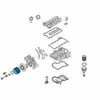 OEM 2014 BMW M6 Vibration Damper Pulley Diagram - 11-28-7-843-245