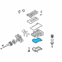 OEM 2014 BMW M6 Oil Pan Gasket Diagram - 11-13-7-843-149