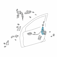 OEM Toyota Echo Lock Rod Diagram - 69733-52020