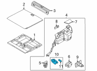 OEM Hyundai Kona Electric Lamp Assembly-Luggage Compartment Diagram - 92620-D3000