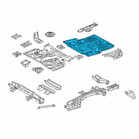 OEM 2020 Lexus RX350L Pan, Rear Floor Diagram - 58311-48110