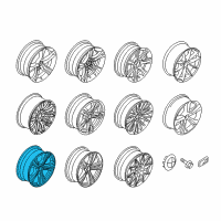 OEM BMW 440i xDrive Disc Wheel, Light Alloy, Orbitgrey Diagram - 36-11-6-883-014