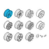 OEM 2014 BMW 435i xDrive Alloy Wheels Diagram - 36112289698